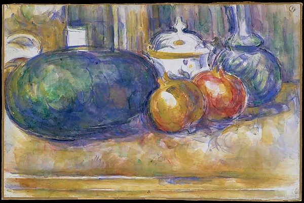 Paul Cézanne, Still-Life with a Watermelon and Pomegranates
