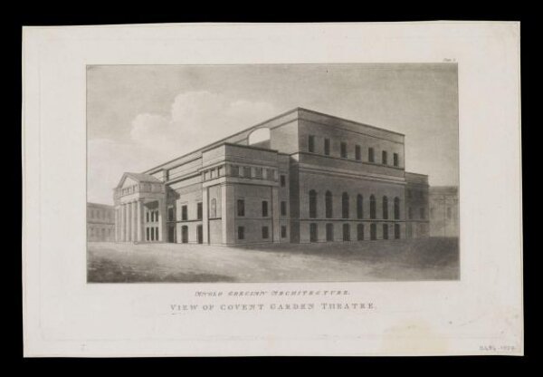 Unknown, Anglo Grecian Architecture. View of Covent Garden Theatre.