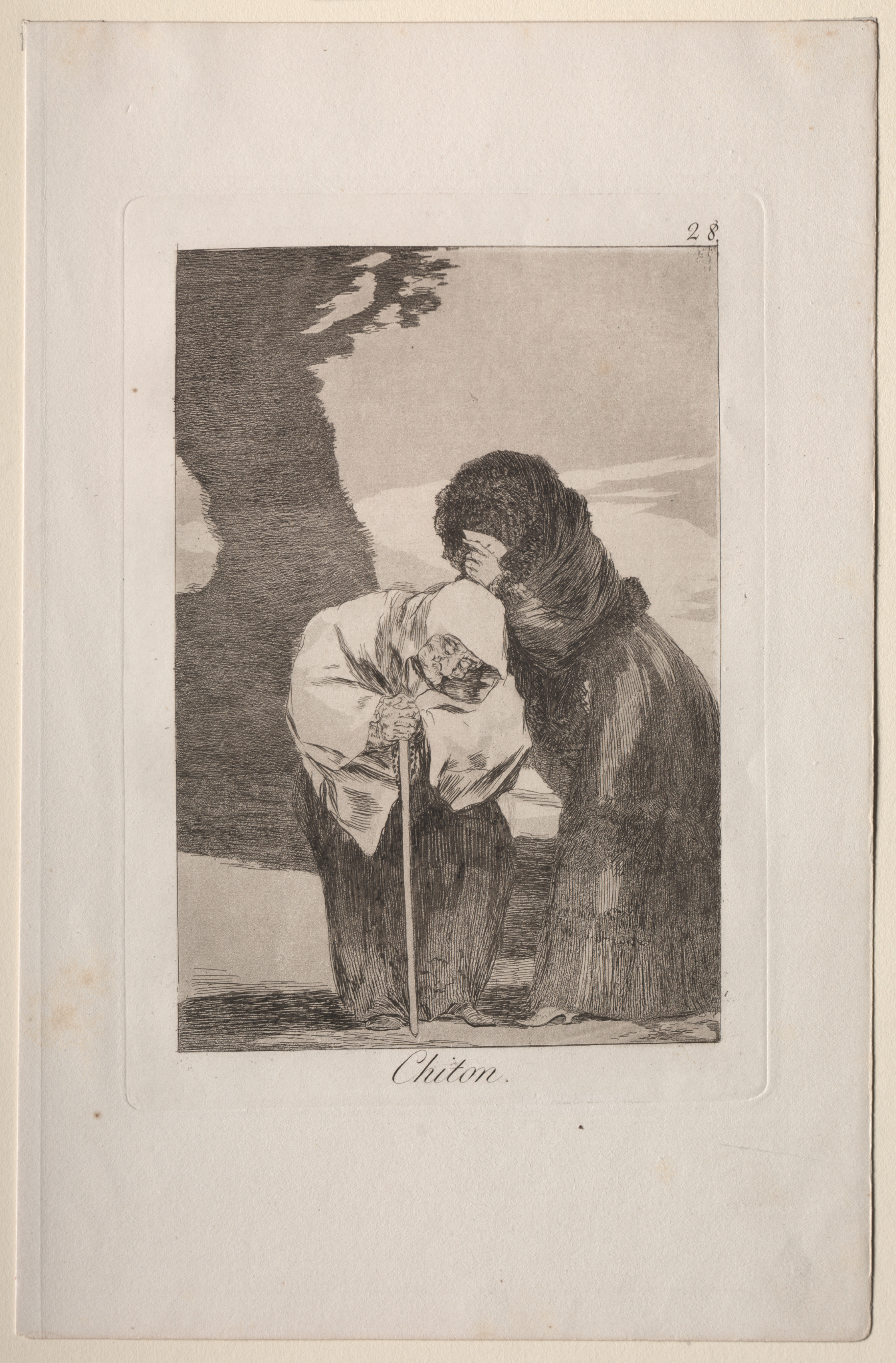Francisco de Goya, Hush!, Plate 28