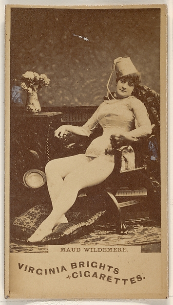 Allen & Ginter, Maud Wildemere, from the Actors and Actresses series (N45, Type 1) for Virginia Brights Cigarettes