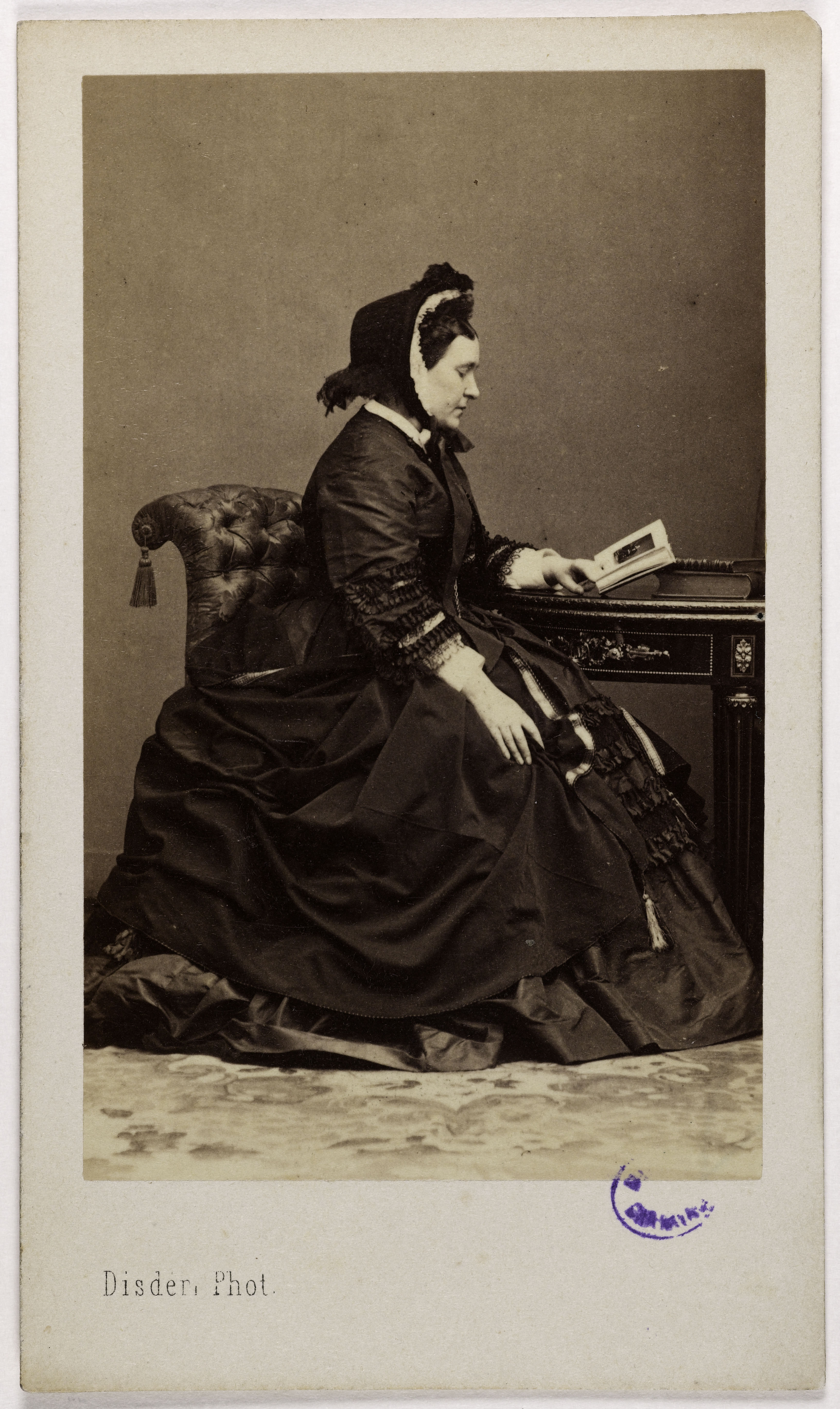 André-Adolphe-Eugène Disdéri, Portrait de la Princesse Mathilde Bonaparte (Princesse de Demidoff), (1820-1904)
