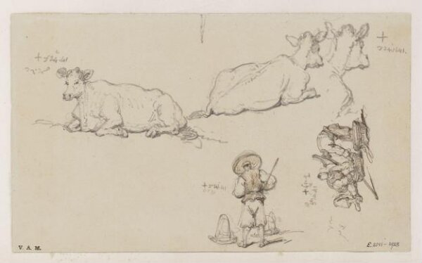 George Chinnery, Figures and cattle