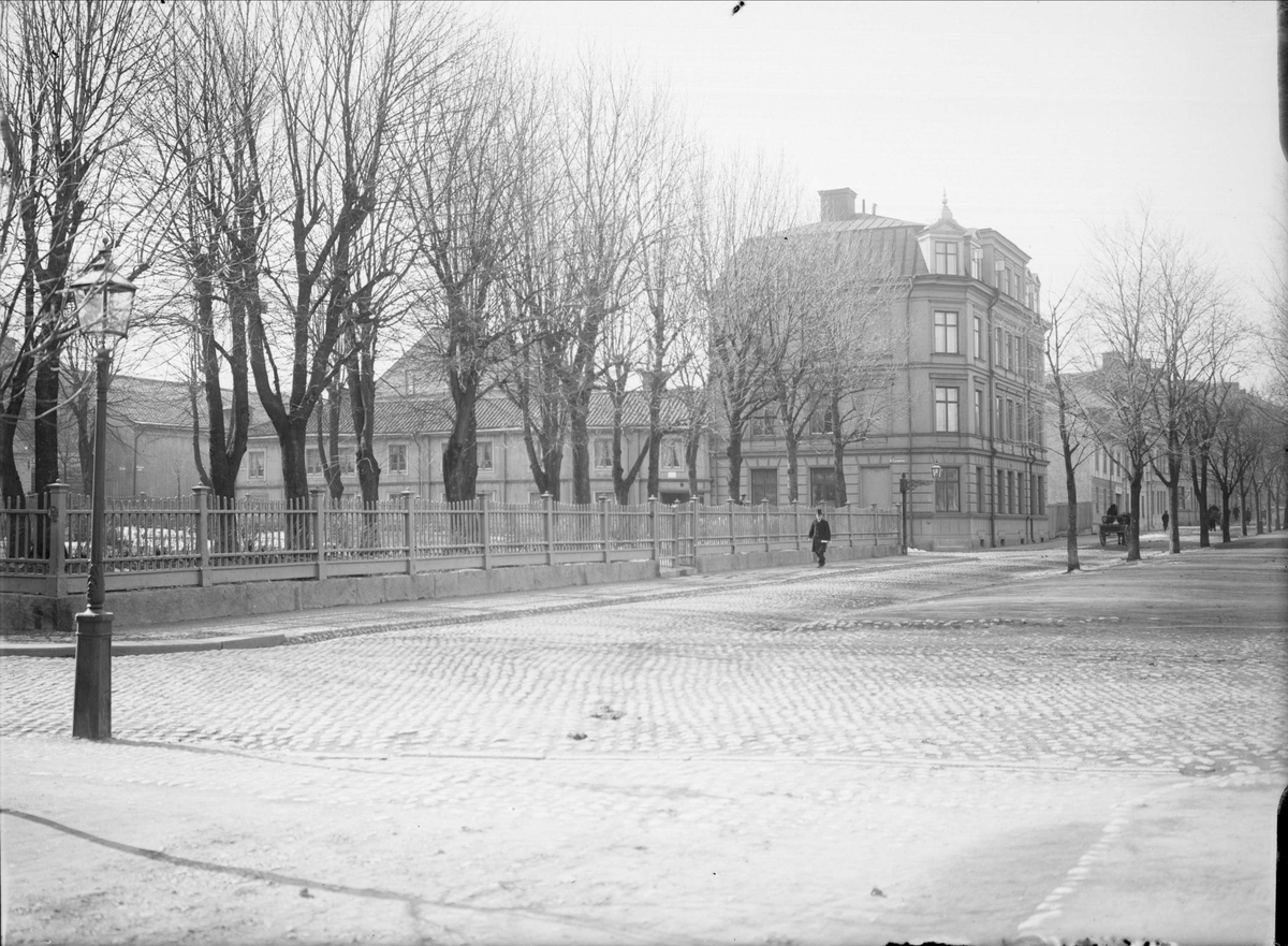 Alfred Dahlgren, The quarters Luten and S: t Lars, the junction Skolgatan - SysslomansK, Fjärdingen, Uppsala 1901- 1902