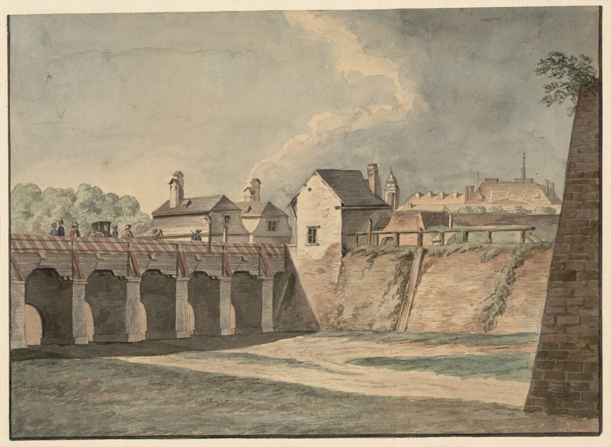 Anonym, Ansicht der Burgtorbrücke