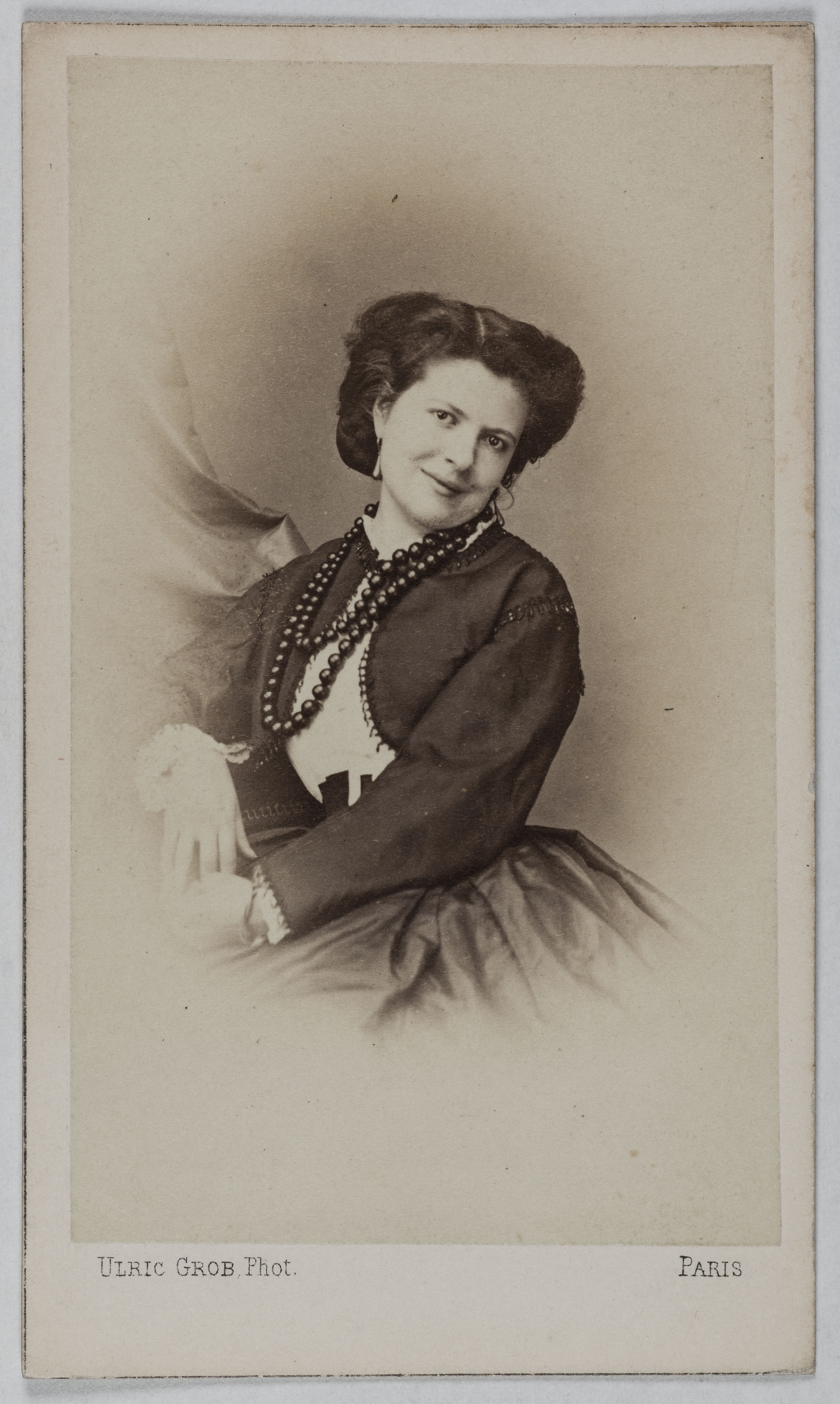 Ulric Grob, Portrait de Garait Emilie (1842-1905), (actrice, rôle de Wanda dans la Grande Duchesse)