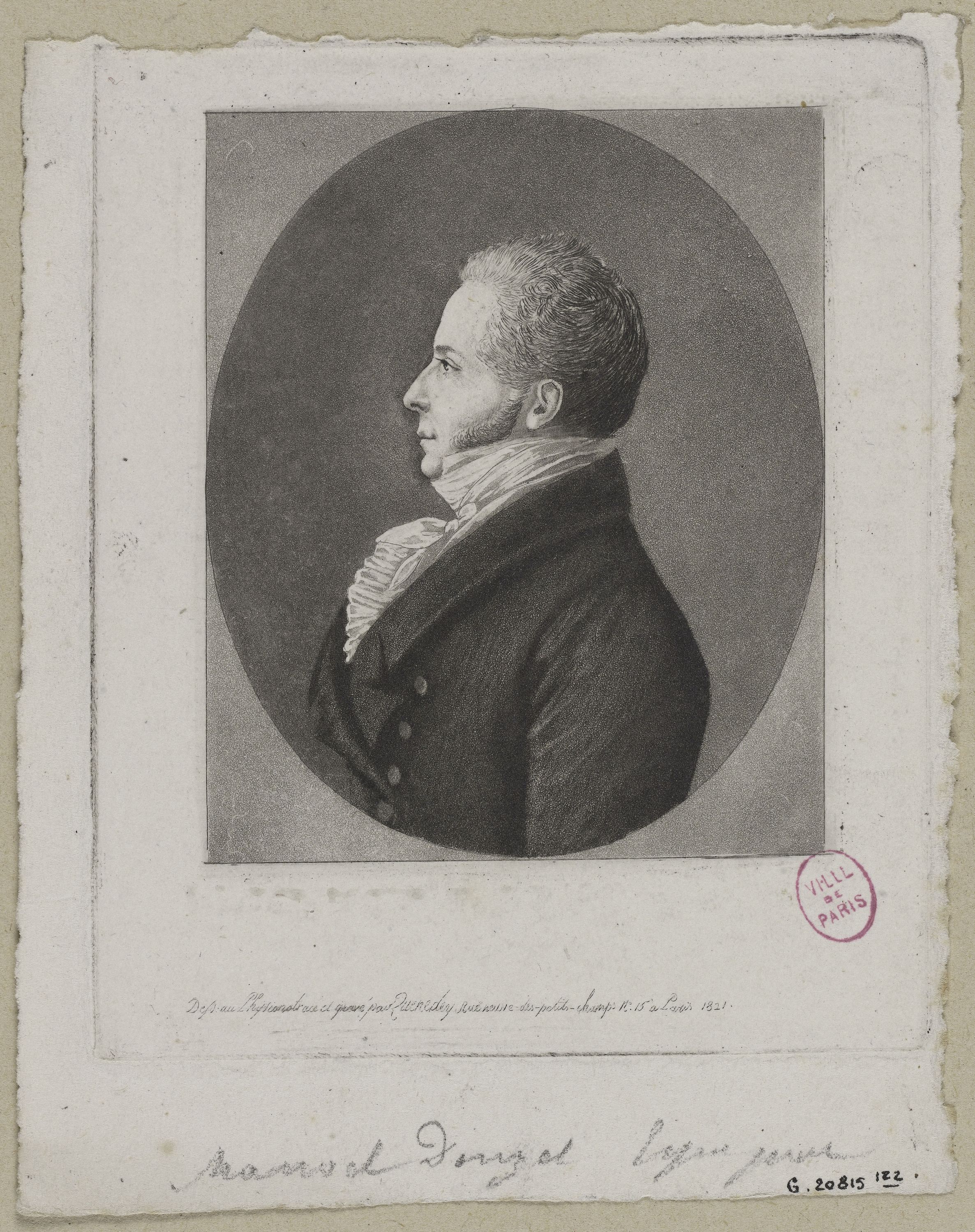 Edmé Quenedey, Portrait de Manuël Douzel