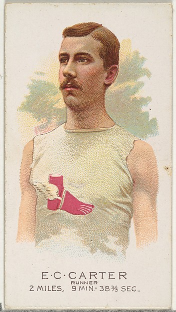 Allen & Ginter, E.C. Carter, Runner, from World's Champions, Series 2 (N29) for Allen & Ginter Cigarettes