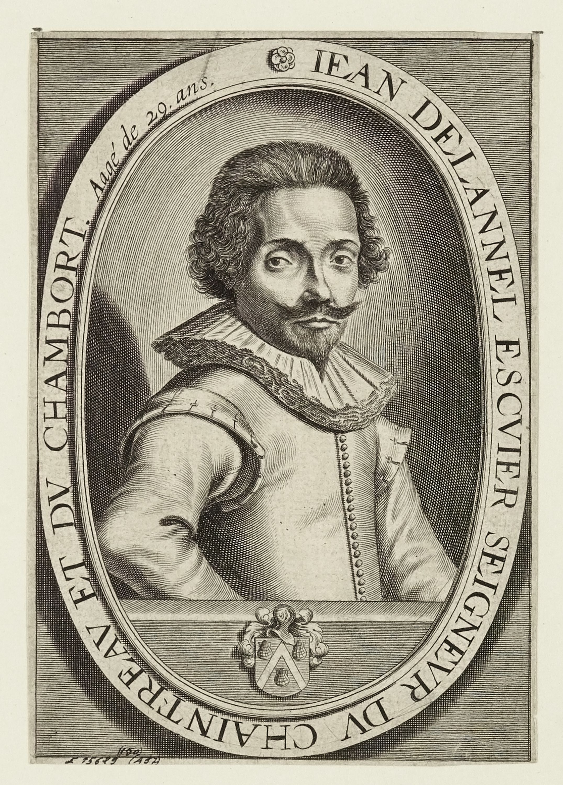 Anonyme, Portrait de Jean de Lannel sieur du Chaintreau […] âgée de 29 ans