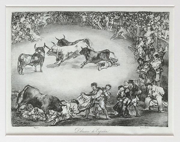 Goya (Francisco de Goya y Lucientes), Spanish Entertainment from the 'Bulls of Bordeaux'