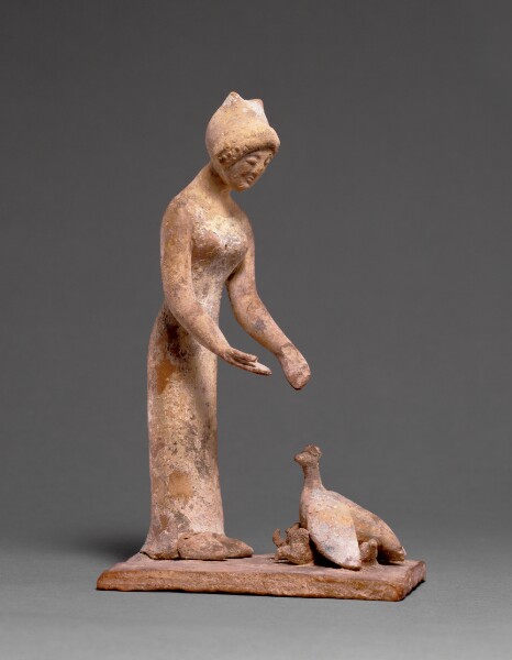 Unknown, Statuette Group of a Woman Feeding a Hen with Chicks