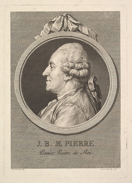 Augustin de Saint-Aubin, Portrait of Jean-Baptiste-Marie Pierre