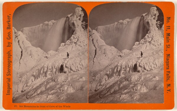 George Barker, Ice Mountains in front of Cave of the Winds.