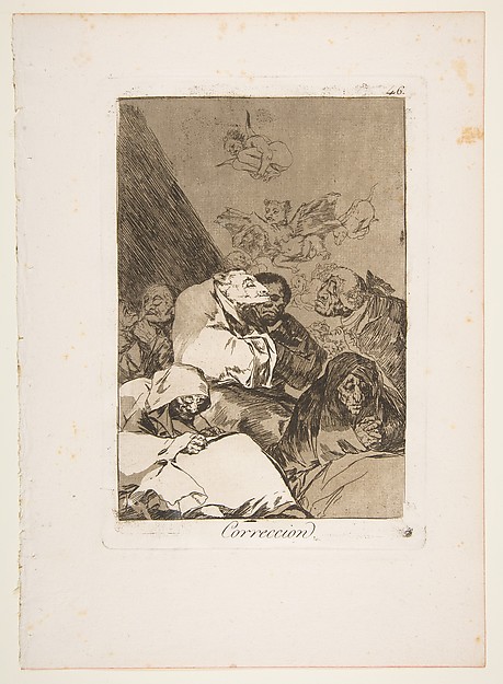 Goya (Francisco de Goya y Lucientes), Plate 46 from "Los Caprichos": Correction (Correccion)