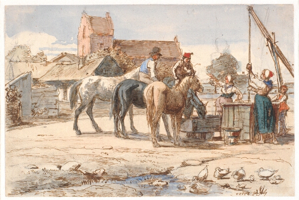 Wilhelm Marstrand, Ved brønden uden for landsbyen