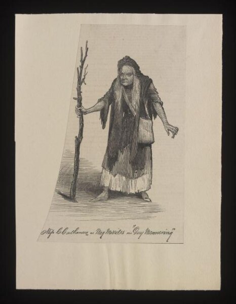 unknown, Miss C. Cushman as Meg Merrilies in Guy Mannering