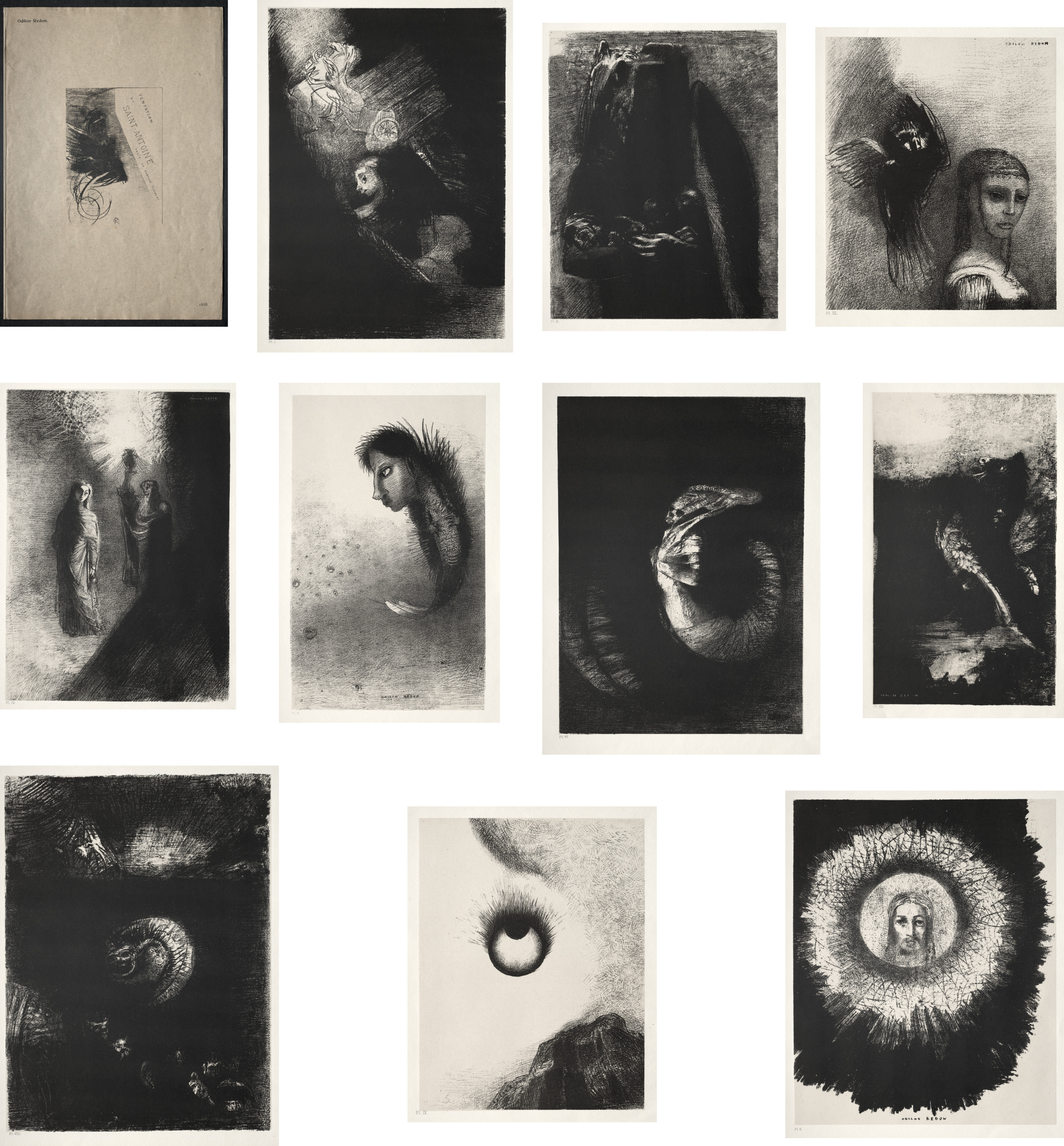 Odilon Redon, The Temptation of Saint Anthony (First Series)