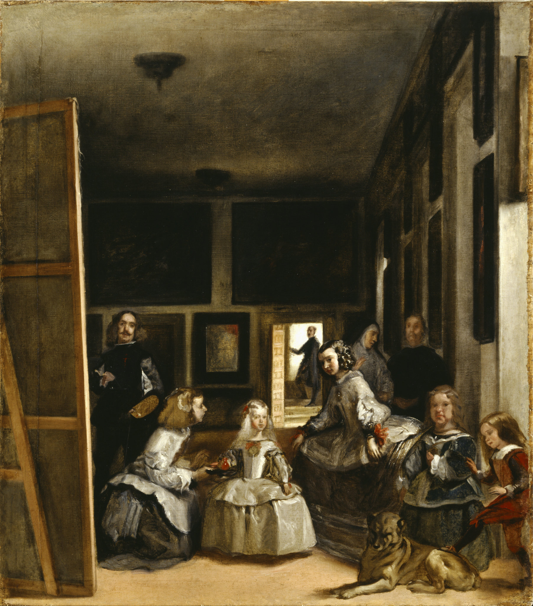 Juan Bautista Martínez del Mazo, The Handmaidens of the Infanta Margarita in the Household of Philip IV