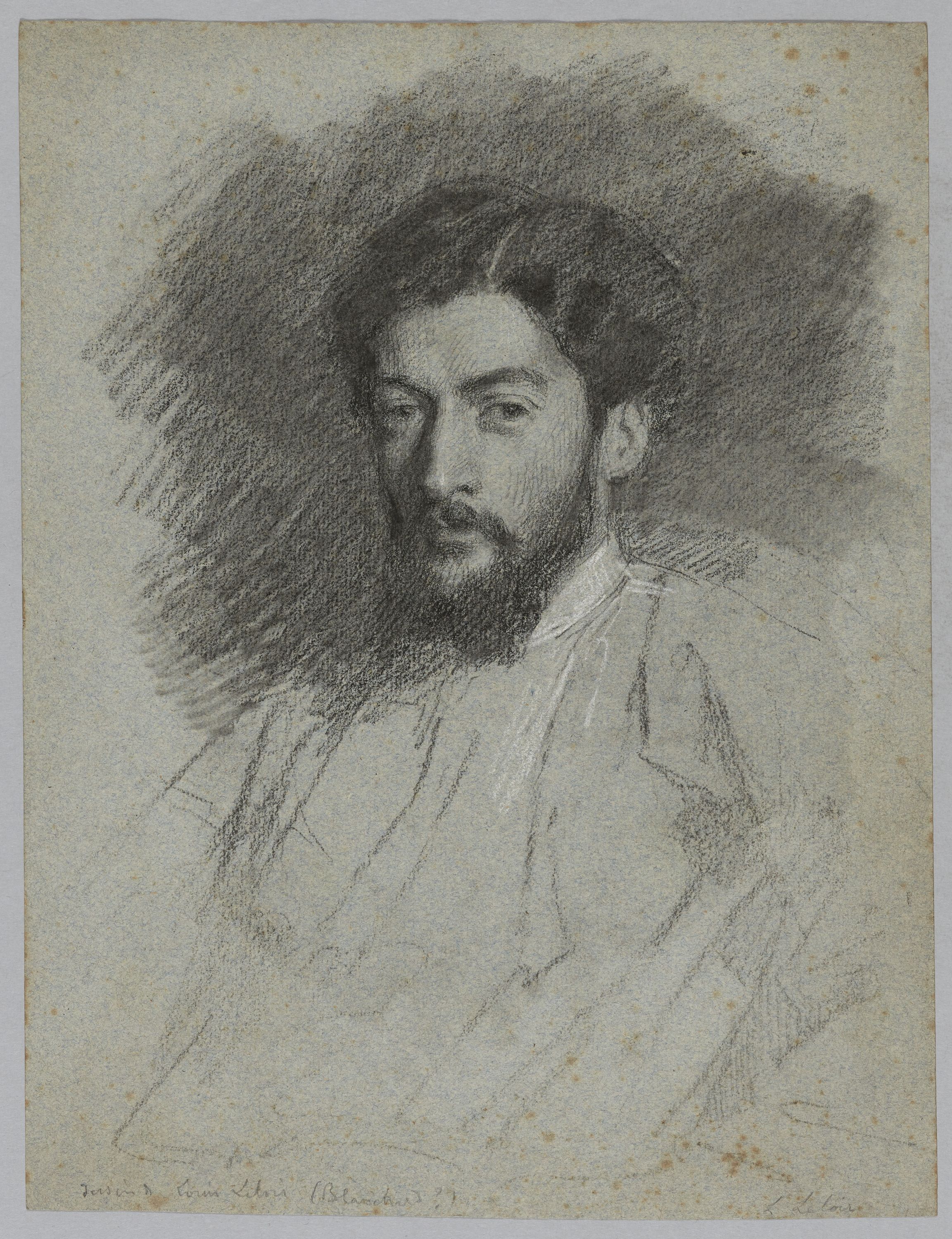 Alexandre Louis Leloir, Portrait de Blanchard (?), Fonds d’archives graphiques de Maurice Leloir