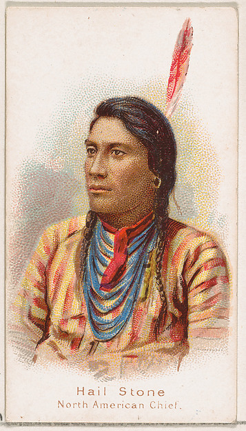 William S. Kimball & Company, Hail Stone, North American Chief, from the Savage and Semi-Barbarous Chiefs and Rulers series (N189) issued by Wm. S. Kimball & Co.