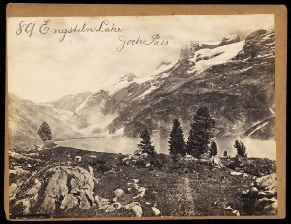 Francis Frith, Engsteln Lake.  Joch Pass
