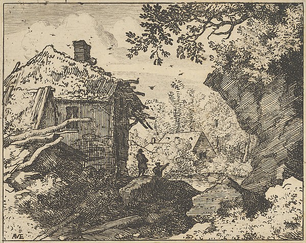 Allart van Everdingen, The Straw Hut Seen from Behind