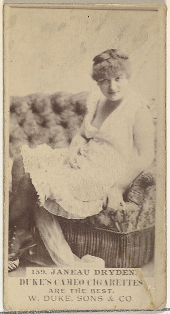 W. Duke, Sons & Co., Card Number 159, Janeau Dryden, from the Actors and Actresses series (N145-5) issued by Duke Sons & Co. to promote Cameo Cigarettes