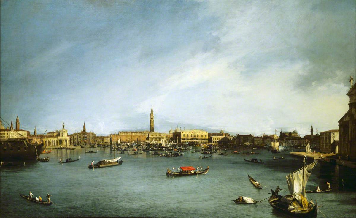 Canaletto, The Bacino di San Marco, Venice, Seen from the Giudecca