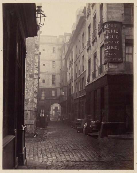 Charles Marville, "Rue au Lard" Paris