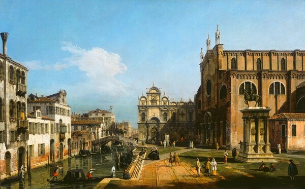 Bernardo Bellotto, The Campo di SS. Giovanni e Paolo, Venice