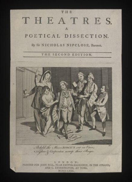 unknown, The Theatre: A poetical dissection