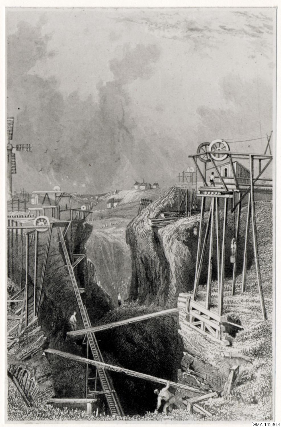 Auguste Mayer, gruvdrift, litografi, fotografi