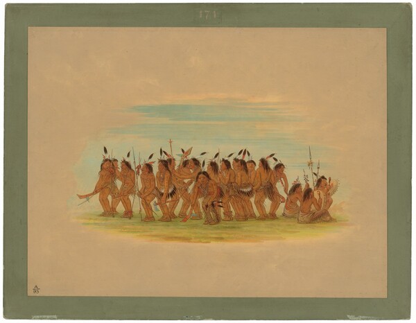 George Catlin, Dog Dance - Sioux
