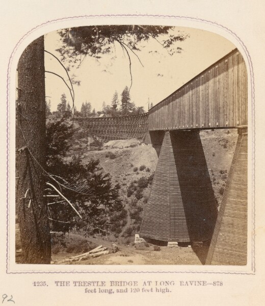Thomas Houseworth, The Trestle Bridge at Long Ravine