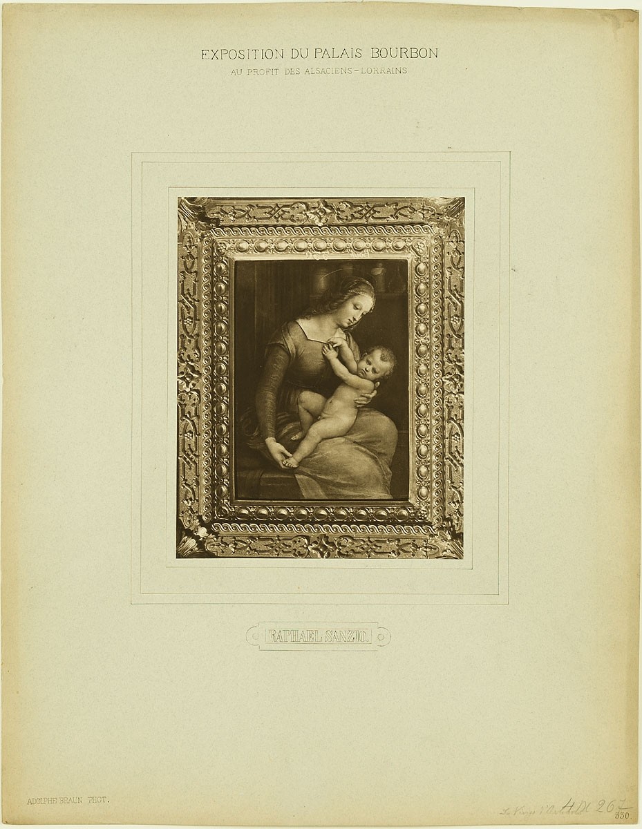 Adolphe Braun, Exposition du Palais Bourbon au Profit des Alsaciens-Lorrains - Raphael Sanzio