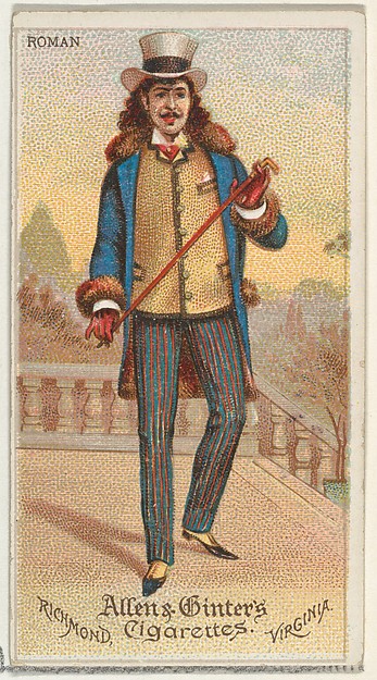 Allen & Ginter, Roman, from World's Dudes series (N31) for Allen & Ginter Cigarettes