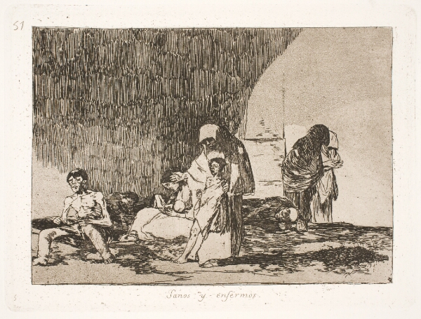 Francisco de Goya, Sunde og syge (57)