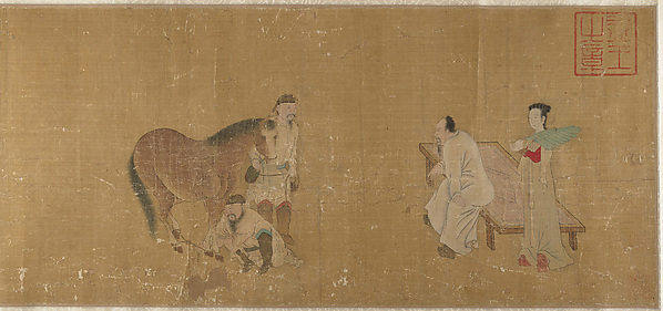 Unidentified artist, Judging a Horse