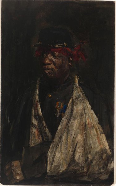 Isaac Israels, Portrait of a Wounded KNIL soldier