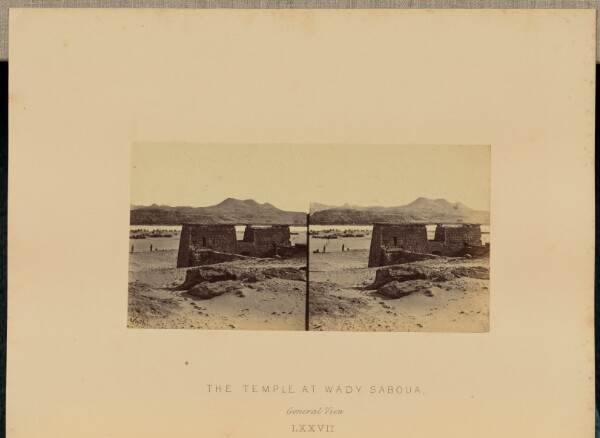 Francis Frith, The Temple at Wady Saboua. General View