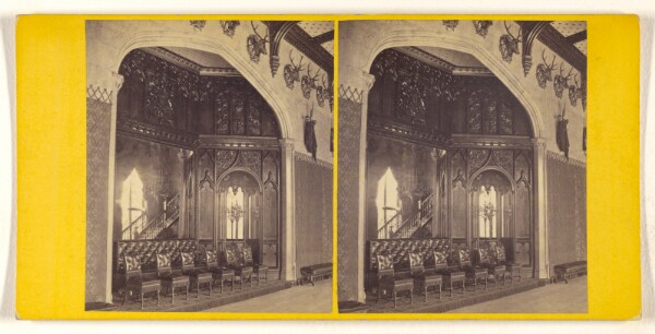 George Washington Wilson, Balmoral Castle - The Dais in the Ball Room.