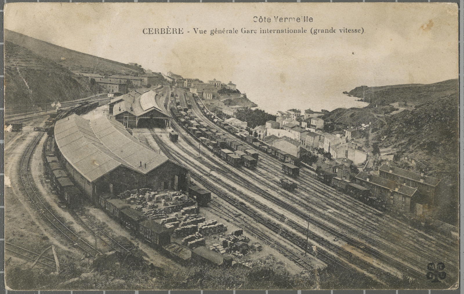 Desconegut, Côte Vermeille. Cerbère - Vue générale Gare internationales (grande vitesse)