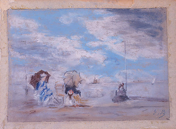 Eugène Boudin, Beach Scene