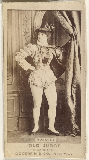 Goodwin & Company, Russell, from the Actors and Actresses series (N171) for Old Judge Cigarettes