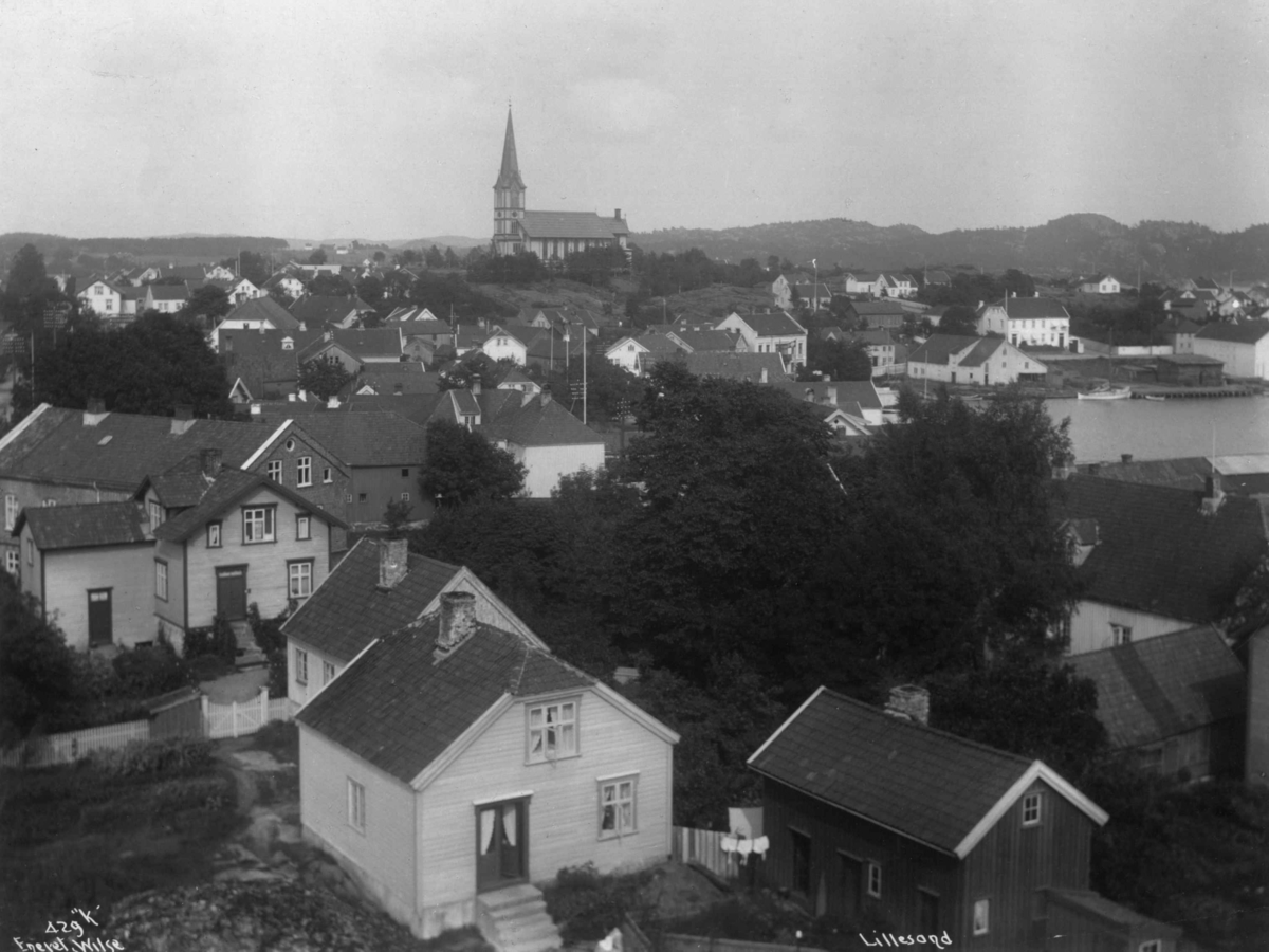 Anders Beer Wilse, Bebyggelse i Lillesand 1912.
