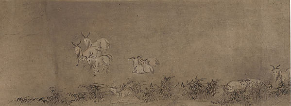 Unidentified artist, Bullocks and Goats