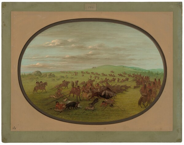 George Catlin, Camanchees Moving