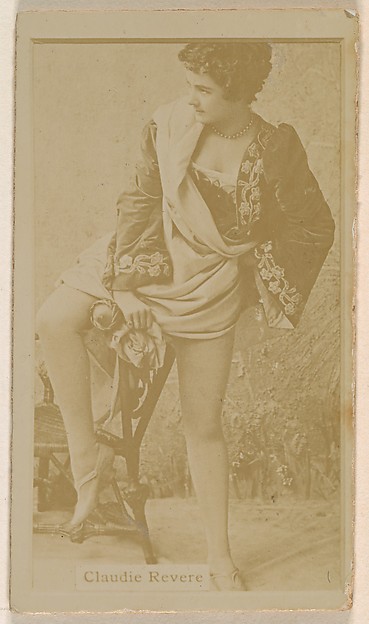 Kinney Brothers Tobacco Company, Claudie Revere, from the Actresses series (N245) issued by Kinney Brothers to promote Sweet Caporal Cigarettes