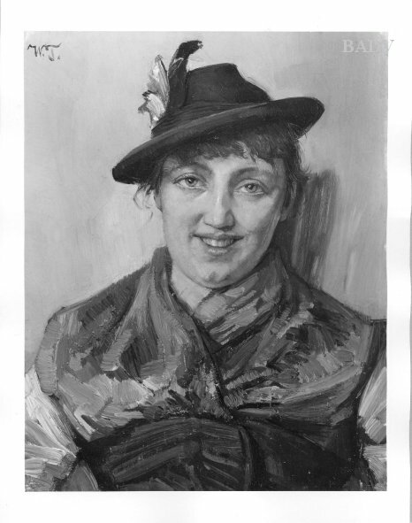 Wilhelm Trübner, Tirolian girl