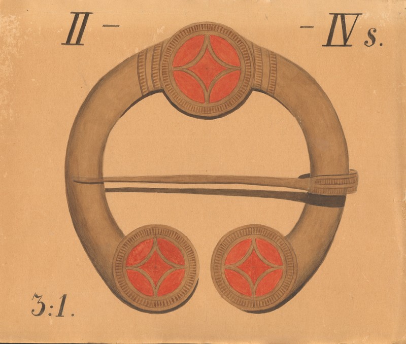 Unknown artist, Herbert Juckum. Joonised arheoloogilistest esemetest. Hoburaudsõlg