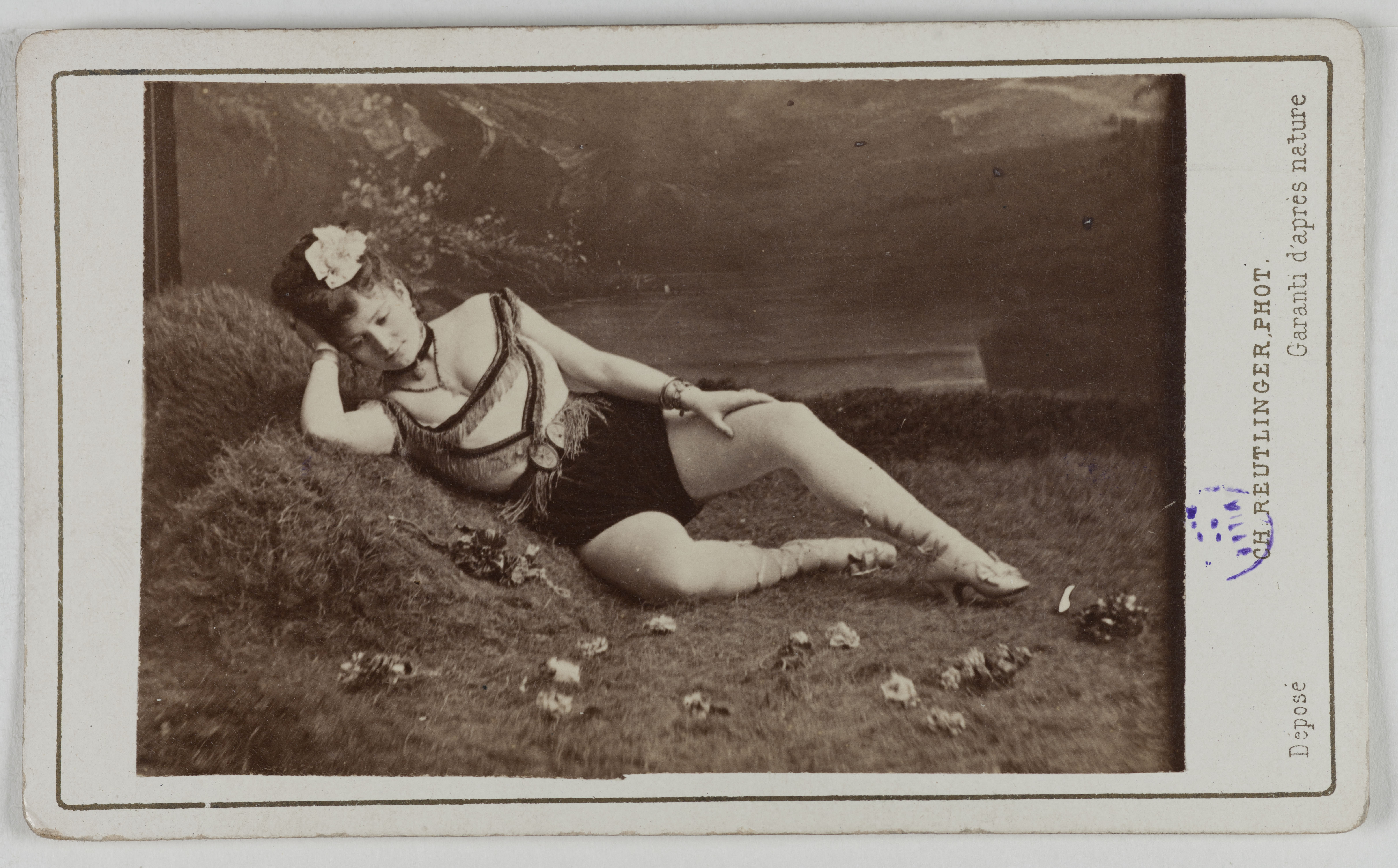 Charles Reutlinger, Portrait de Berthe Legrand (Adèle Blanchart dite, 1850-1910), (actrice)